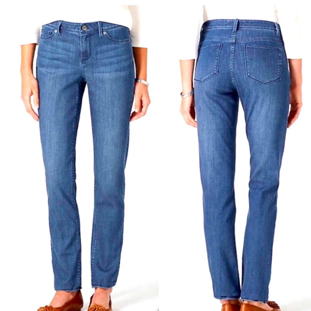 J Jill Denim Authentic Fit Slim Ankle Jeans 8